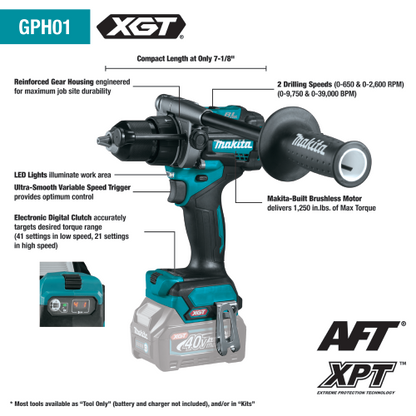 40V max XGT® Brushless Cordless 2‑Pc. Combo Kit (2.5Ah)