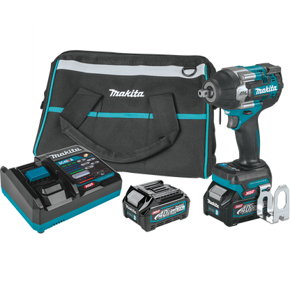 40V max XGT® Brushless Cordless 4‑Speed Mid‑Torque 1/2" Sq. Drive Impact Wrench Kit w/ Detent Anvil (2.5Ah)