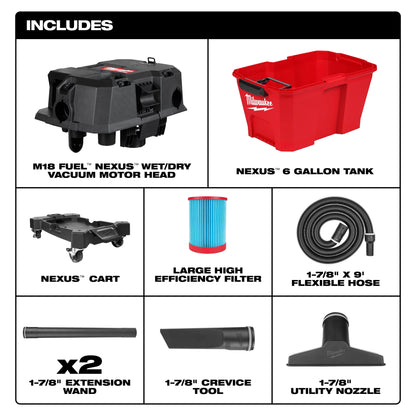 M18 FUEL™ 6 Gallon Wet/Dry Vacuum [0910-20] - LOCAL PICKUP ONLY