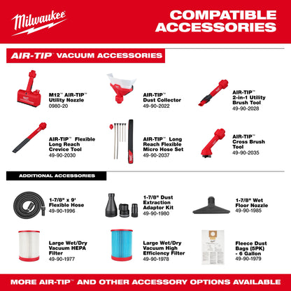 M18 FUEL™ 6 Gallon Wet/Dry Vacuum [0910-20] - LOCAL PICKUP ONLY
