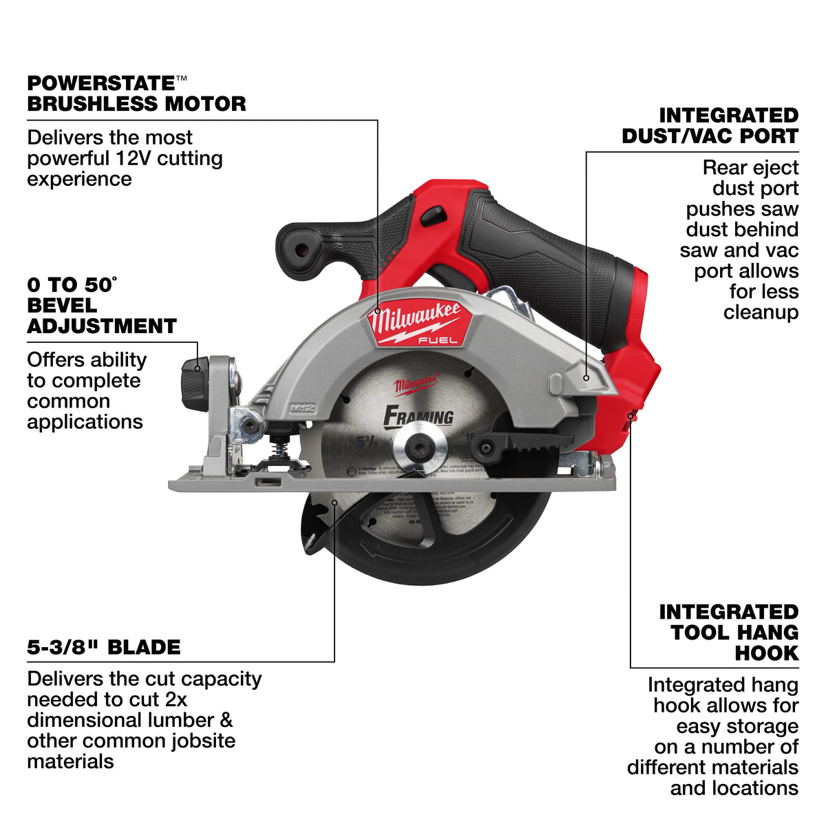 M12 FUEL 5-3/8" Circular Saw 2521-20