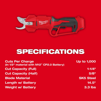 M12 Brushless Pruning Shears 2534-20
