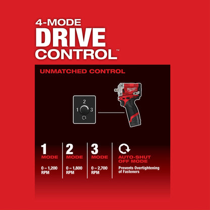 M12 FUEL 3/8" Stubby Impact Wrench 2554-20
