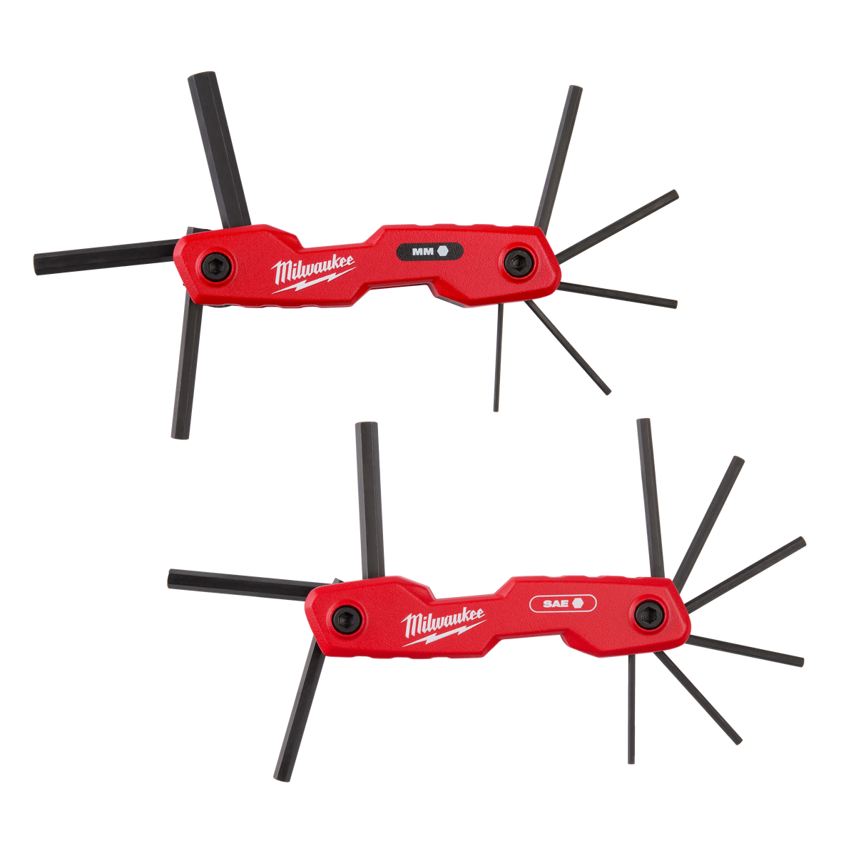 2PC 17-Key Folding Hex Key Sets - SAE/Metric 48-22-2183