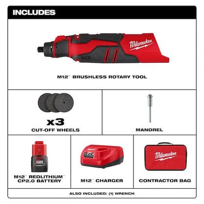 M12™ Brushless Rotary Tool Kit [2525-21]